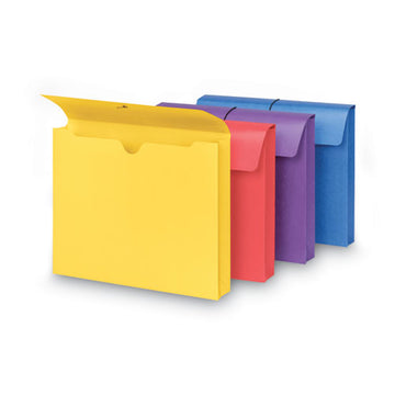 Smead® Expanding Wallet With Antimicrobial Product Protection, 2" Expansion, 1 Section, Letter Size, Assorted, 4-pack freeshipping - TVN Wholesale